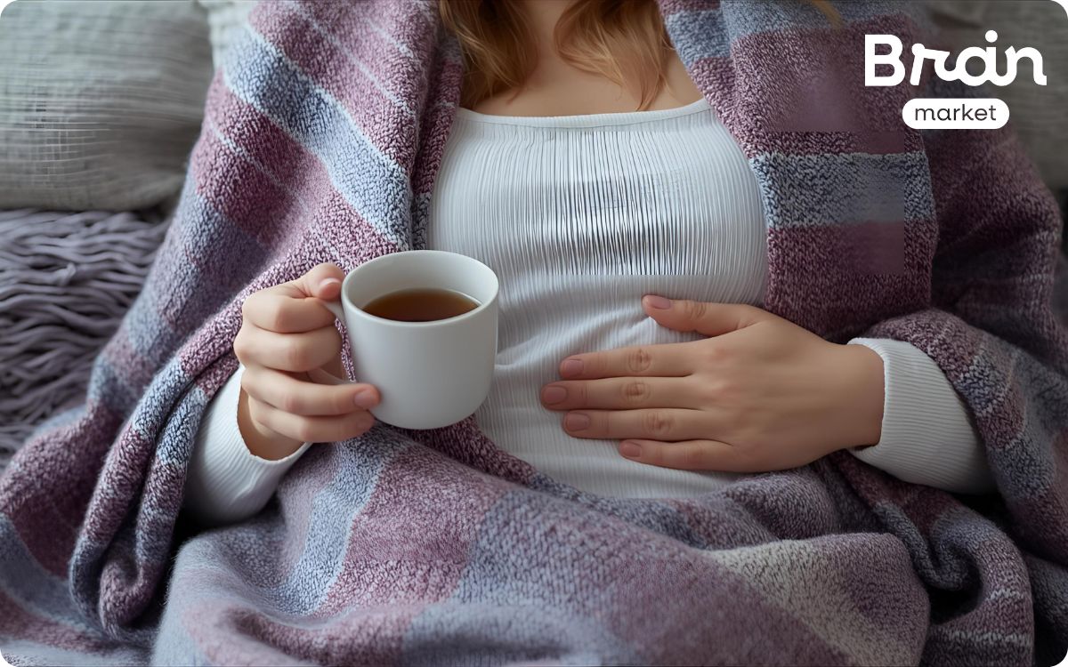 zena deka caj bricho